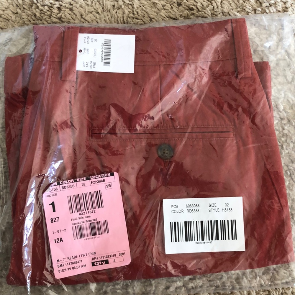 JCrew Red Shorts